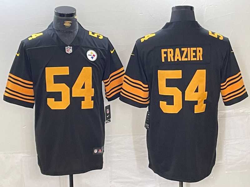 Men's Pittsburgh Steelers #54 Zach Frazier Black Color Rush Untouchable Limited Stitched Jersey,We sell and wholesale Men's Pittsburgh Steelers #54 Zach Frazier Black Color Rush Untouchable Limited Stitched Jersey on line form chian!